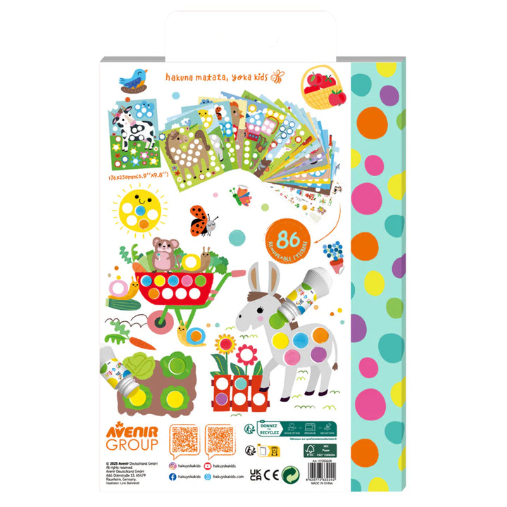 Haku Yoka - Dots 4 Fun - Farm Colouring Book