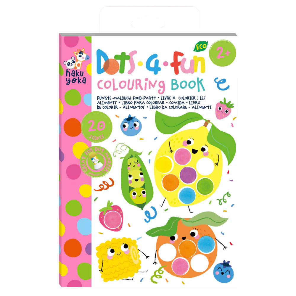 Haku Yoka - Dots 4 Fun - Food Party Colouring Book