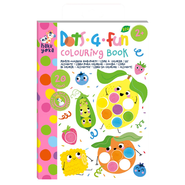 Haku Yoka - Dots 4 Fun - Food Party Colouring Book