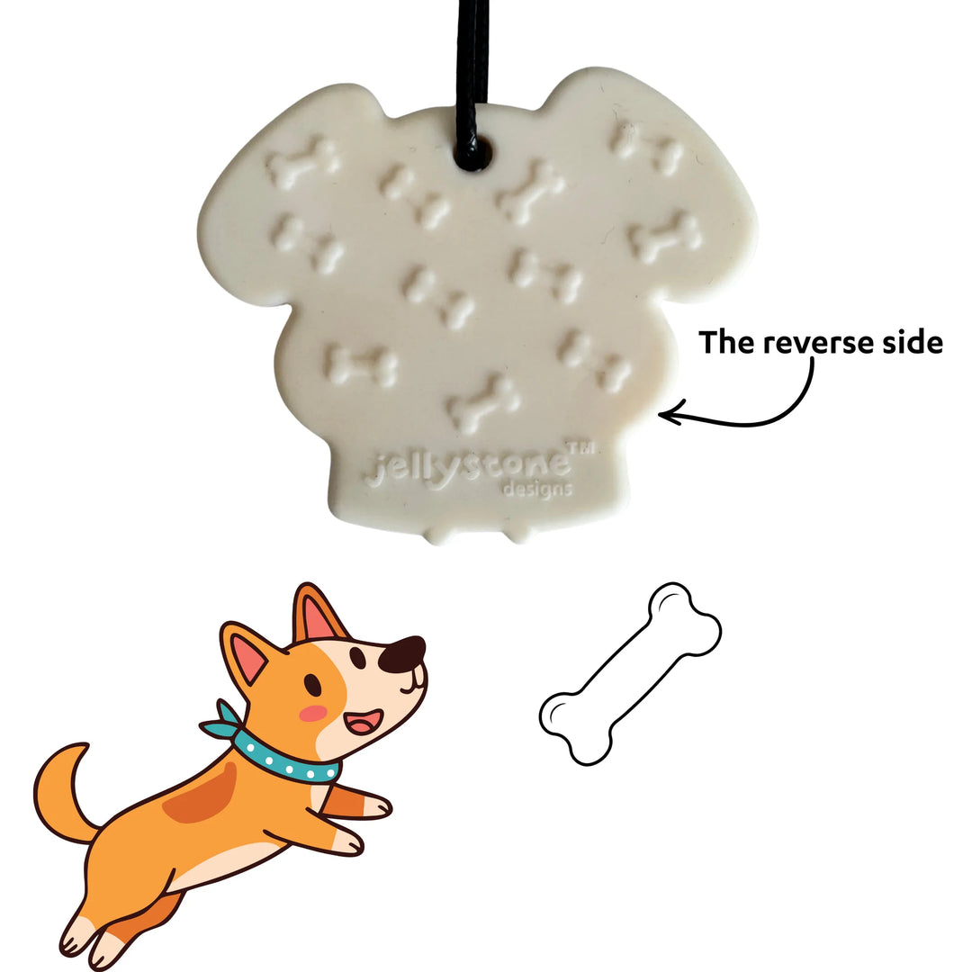 Sensory Chew Pendant Necklace - Puppy (Medium)
