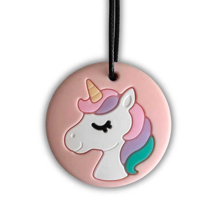 Sensory Chew Pendant Necklace - Unicorn (Medium)