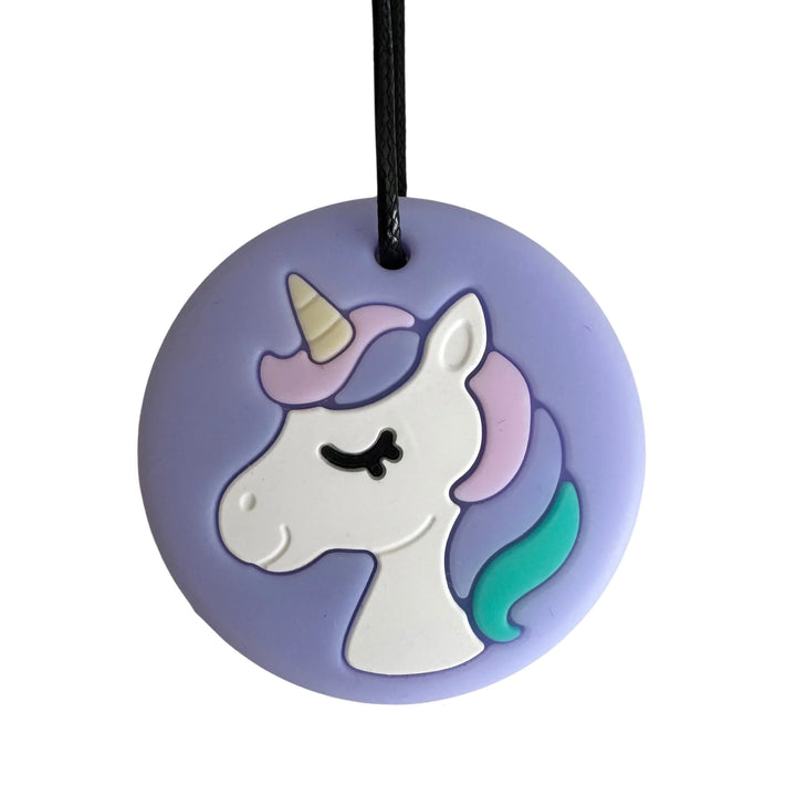 Sensory Chew Pendant Necklace - Unicorn (Medium)