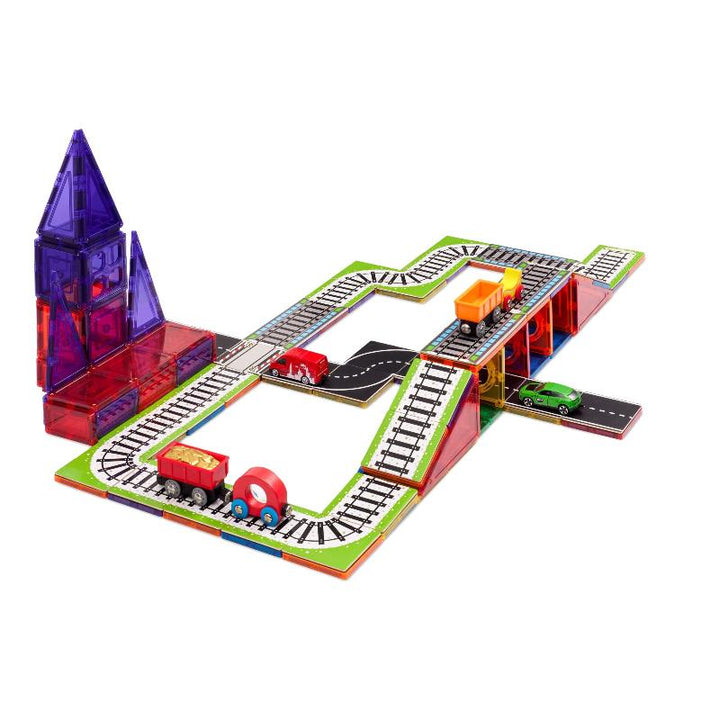 Learn & Grow Toys - Magnetic Tile Topper - Train Pack (36pc)