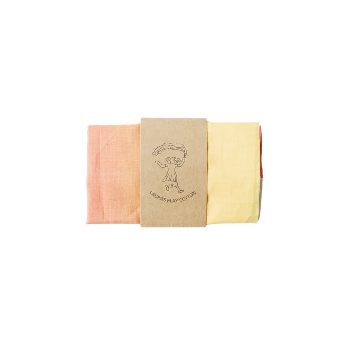 Laura's Play Cotton - Play Cloth - Pastel Tones (50 x 50cm)