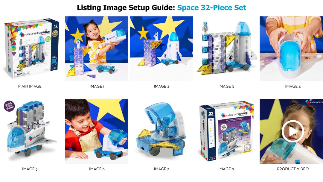 Magna-Tiles - Space + microMAGS (32pc)