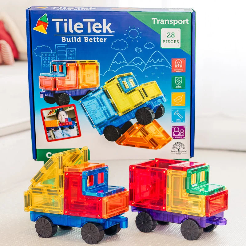TileTek - Magnetic Tiles - Car Set (28pc)