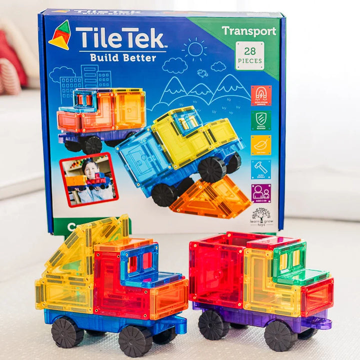 TileTek - Magnetic Tiles - Car Set (28pc)