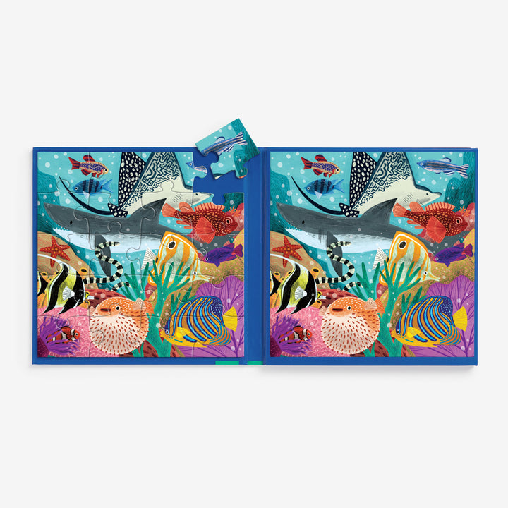 Mudpuppy - 20pc Magnetic Puzzles - Depths of the Sea (Set of 2)