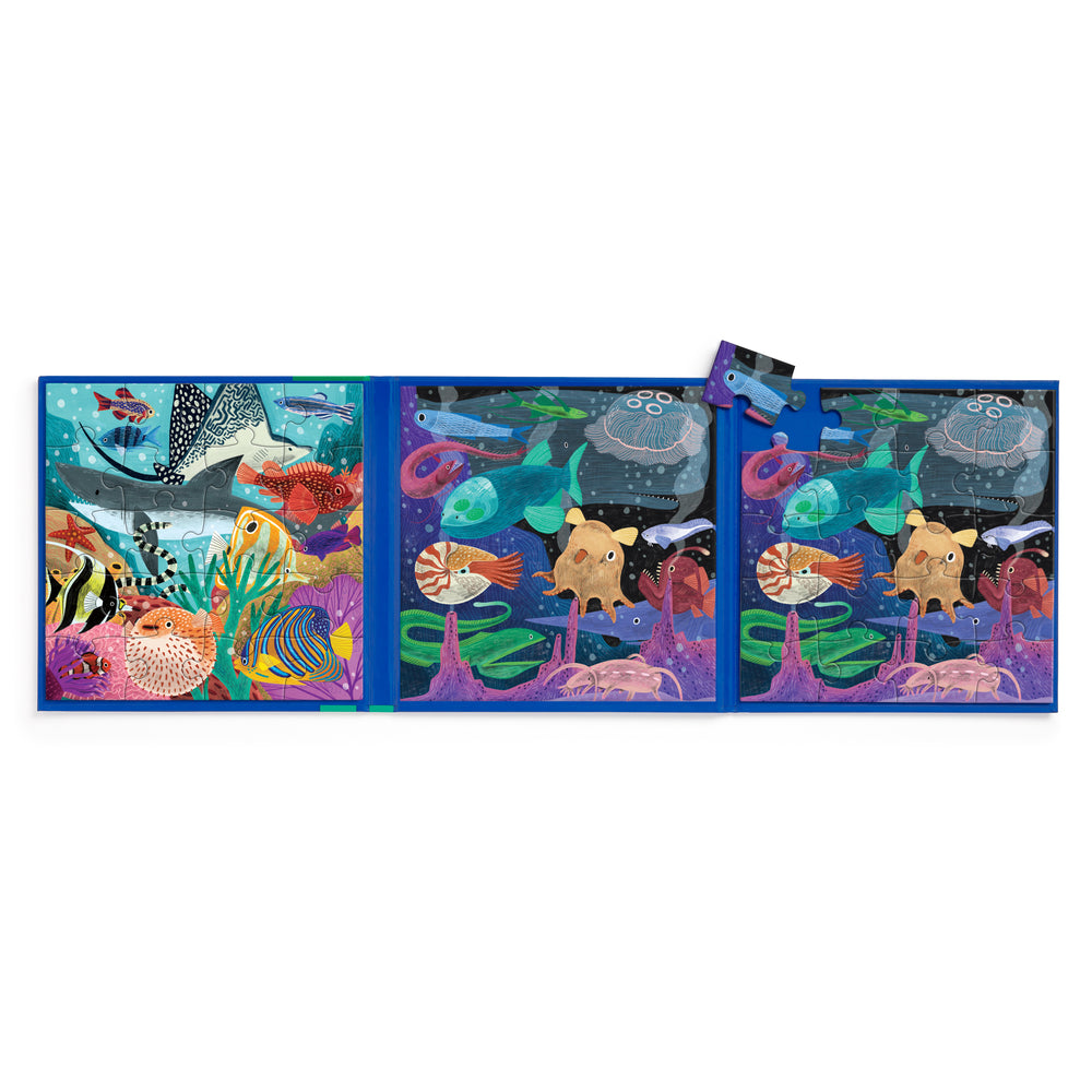 Mudpuppy - 20pc Magnetic Puzzles - Depths of the Sea (Set of 2)