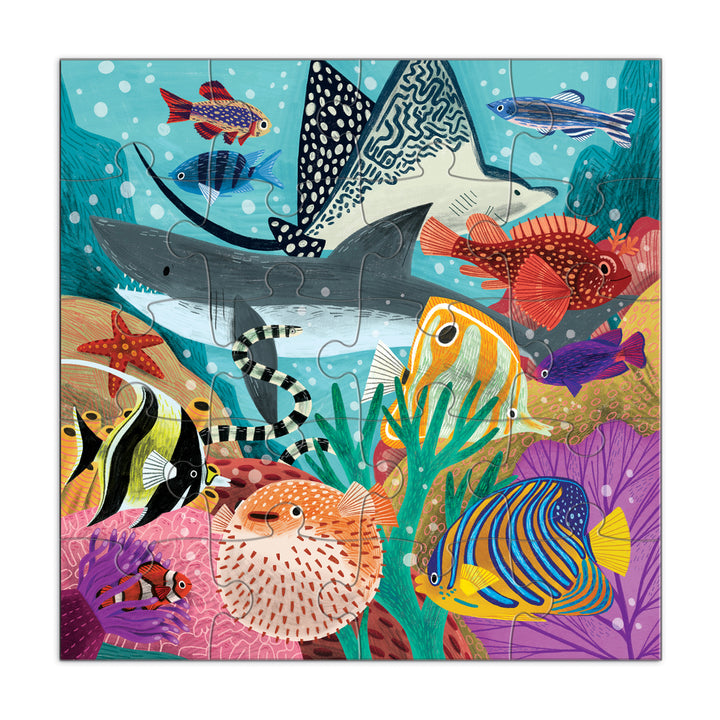 Mudpuppy - 20pc Magnetic Puzzles - Depths of the Sea (Set of 2)