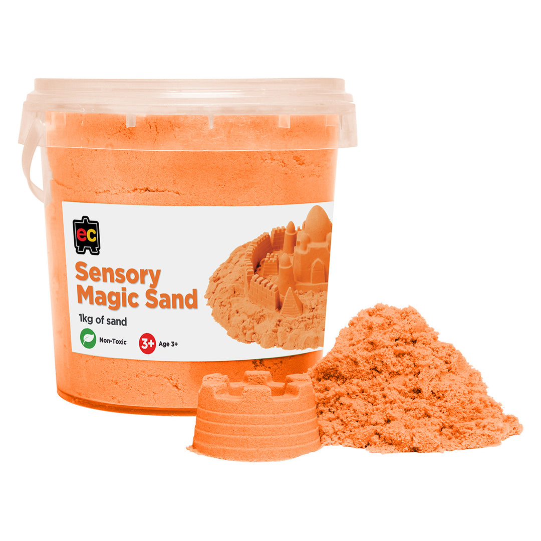 EC - Sensory Magic Sand - Orange (1kg Tub)