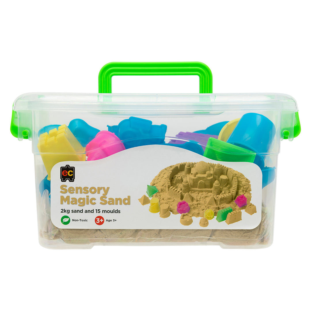 EC - Sensory Magic Sand With Moulds - Natural (2kg Tub)