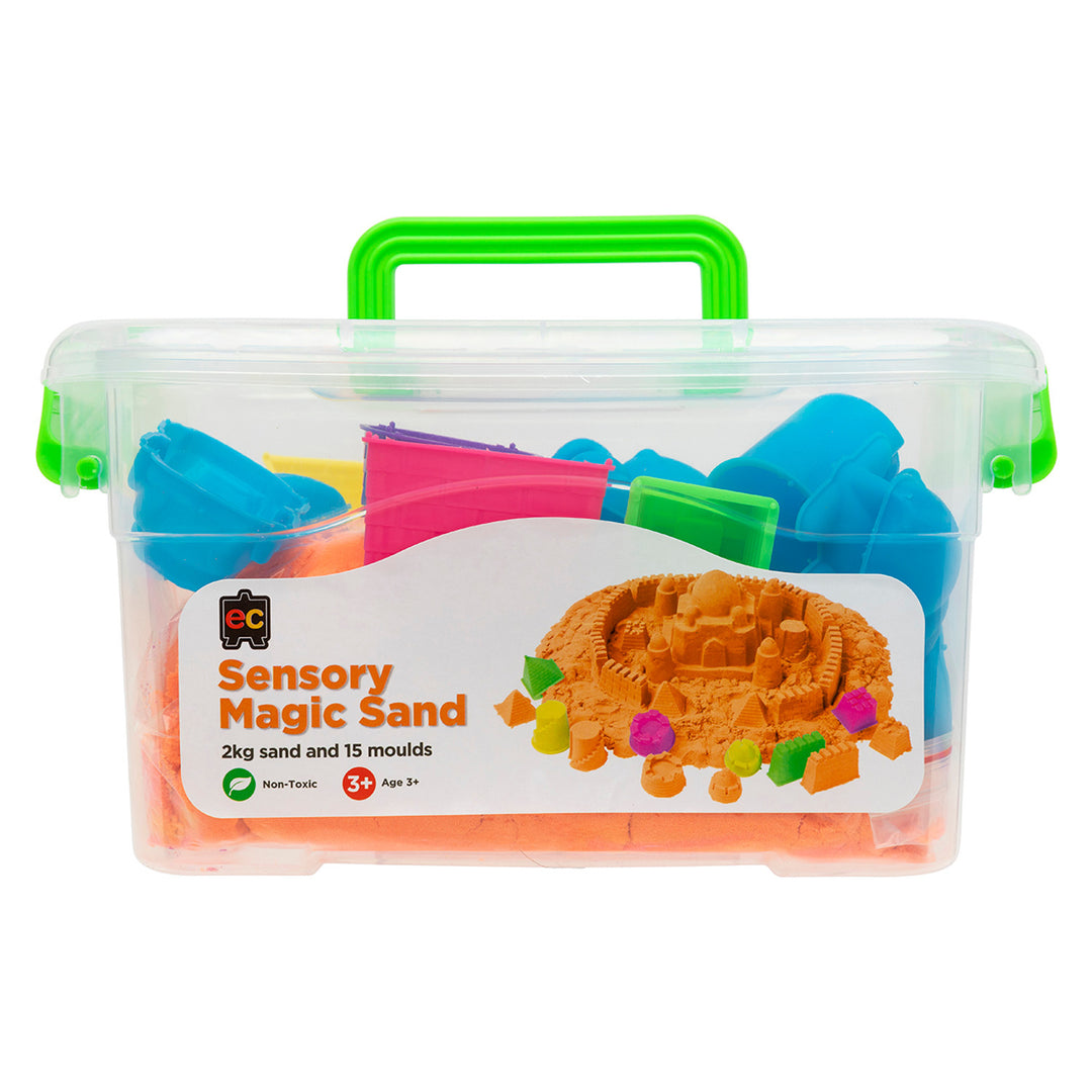 EC - Sensory Magic Sand With Moulds - Orange (2kg Tub)