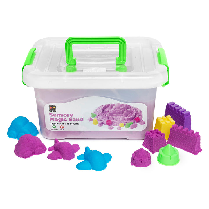 EC - Sensory Magic Sand With Moulds - Purple (2kg Tub)