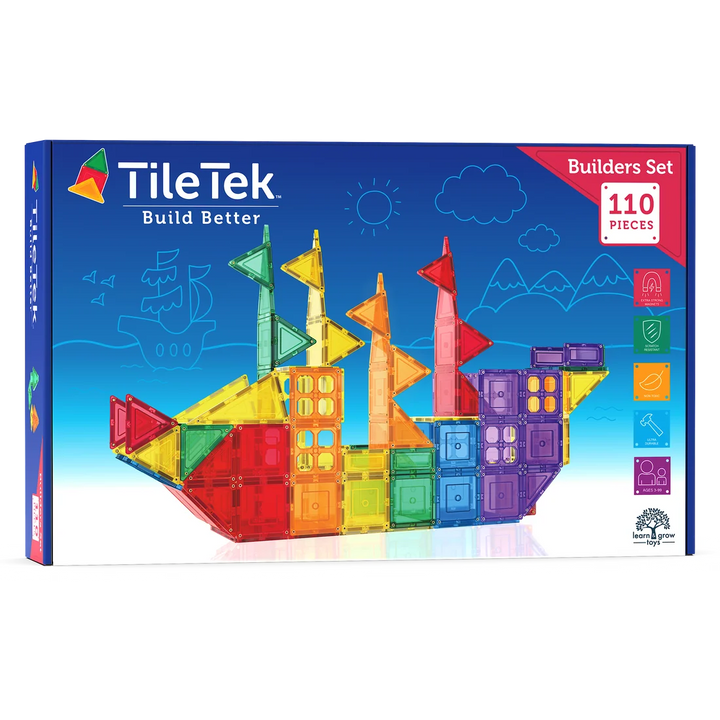 TileTek - Magnetic Tiles - Builders Set 110pc
