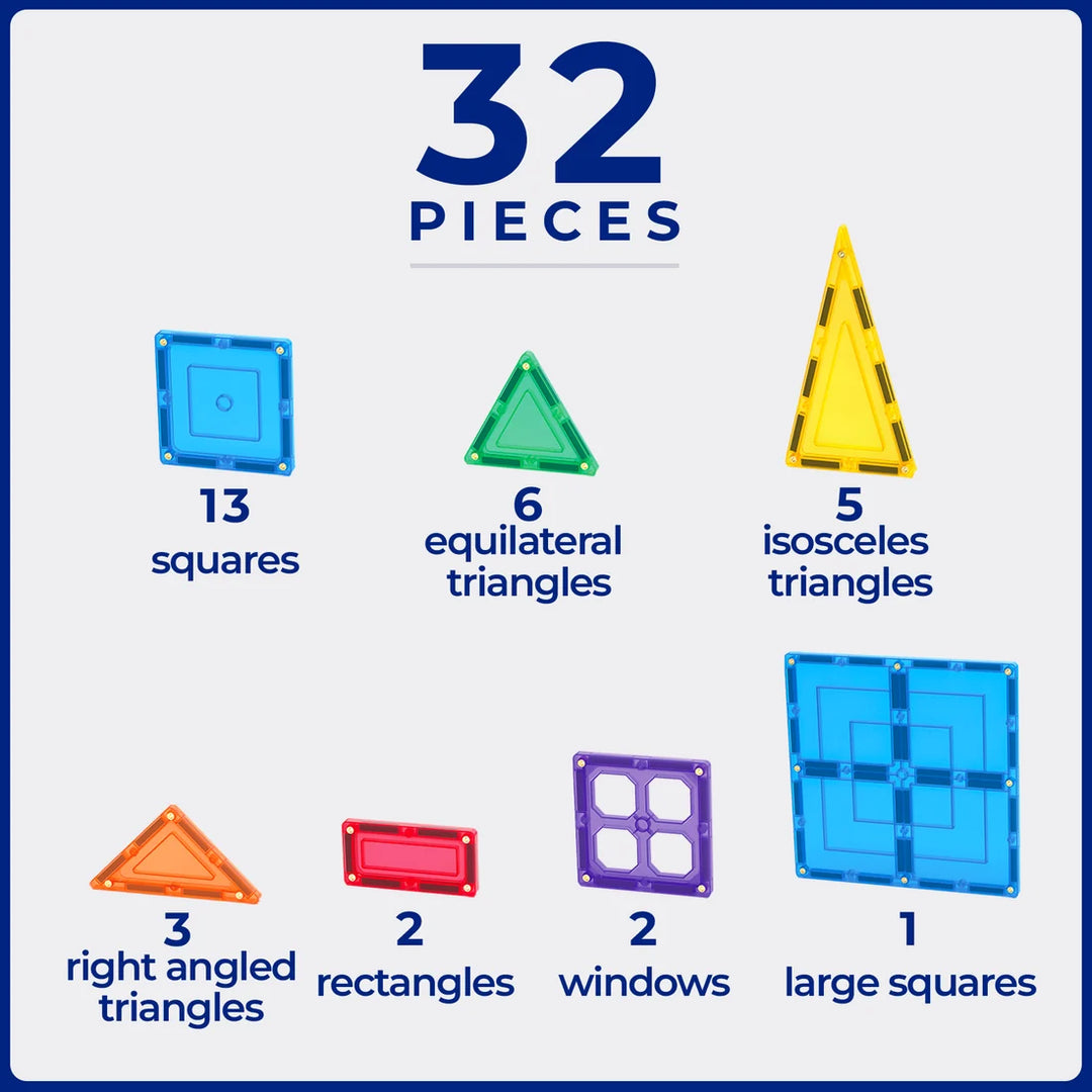 TileTek - Magnetic Tiles - Starter Set 32pc