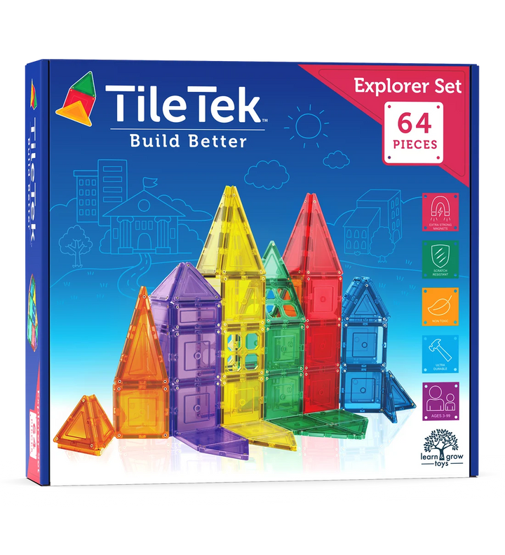 TileTek - Magnetic Tiles - Explorer Set 64pc