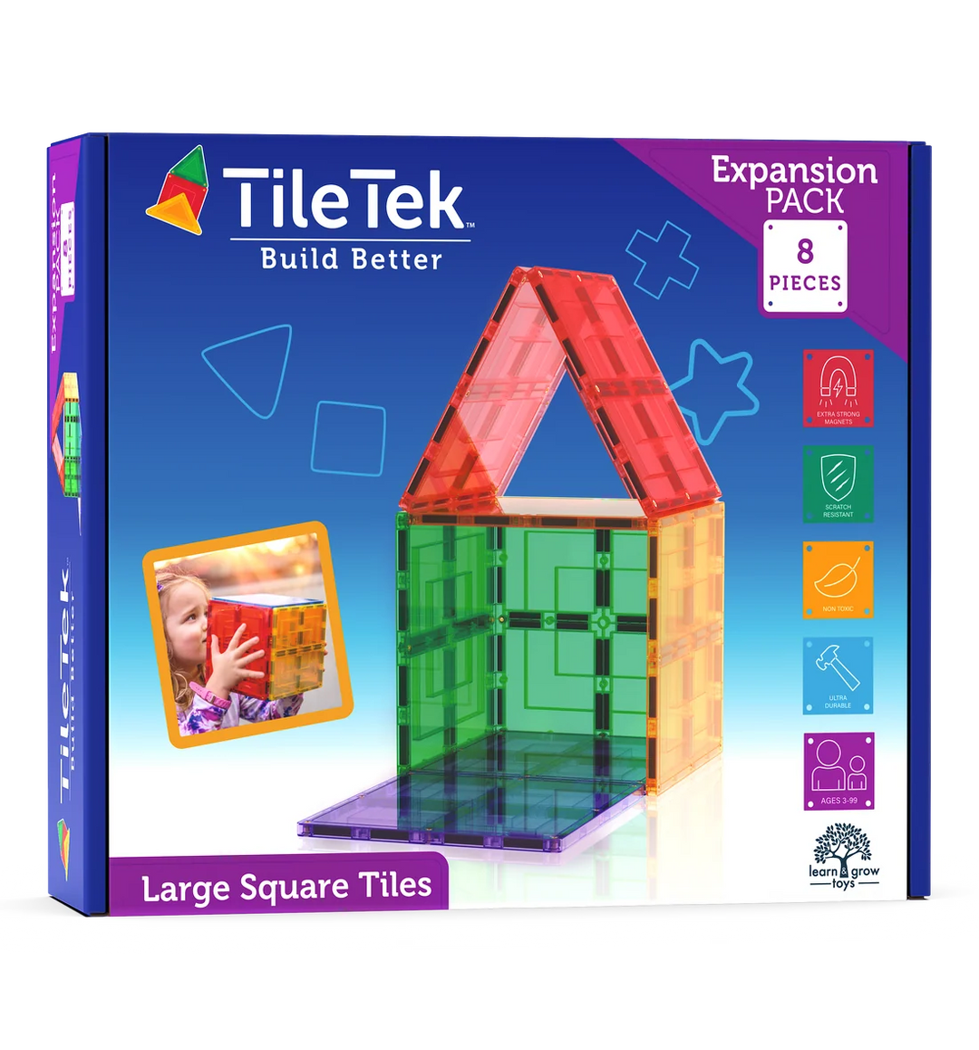TileTek - Magnetic Tiles - Large Square Set (8pc)