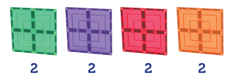 TileTek - Magnetic Tiles - Large Square Set (8pc)