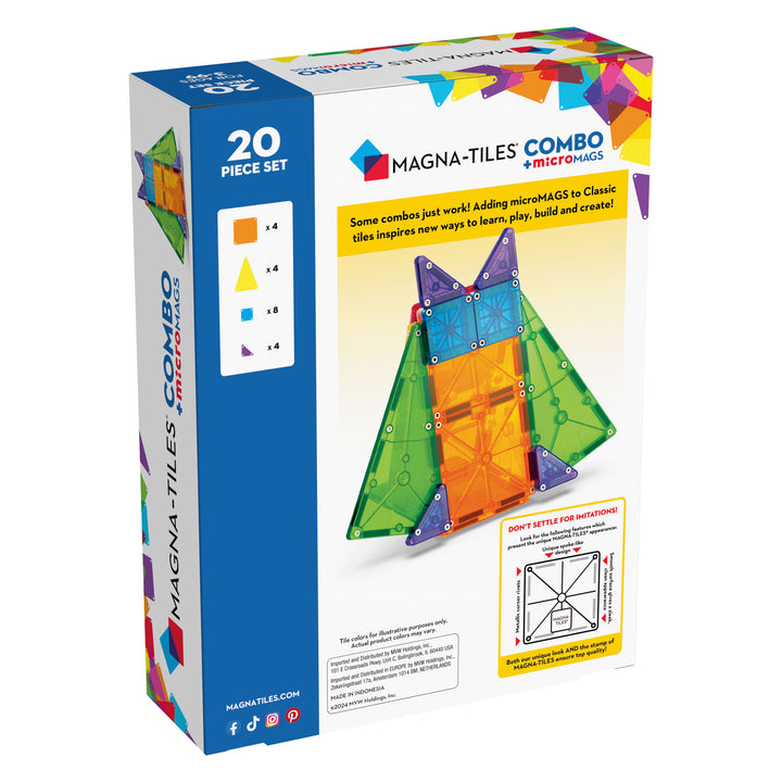 Magna-Tiles - Combo + microMAGS (20pc)