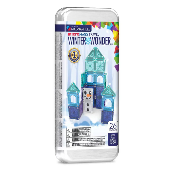 Magna-Tiles - microMAGS Travel Set - Winter Wonder (26pc)