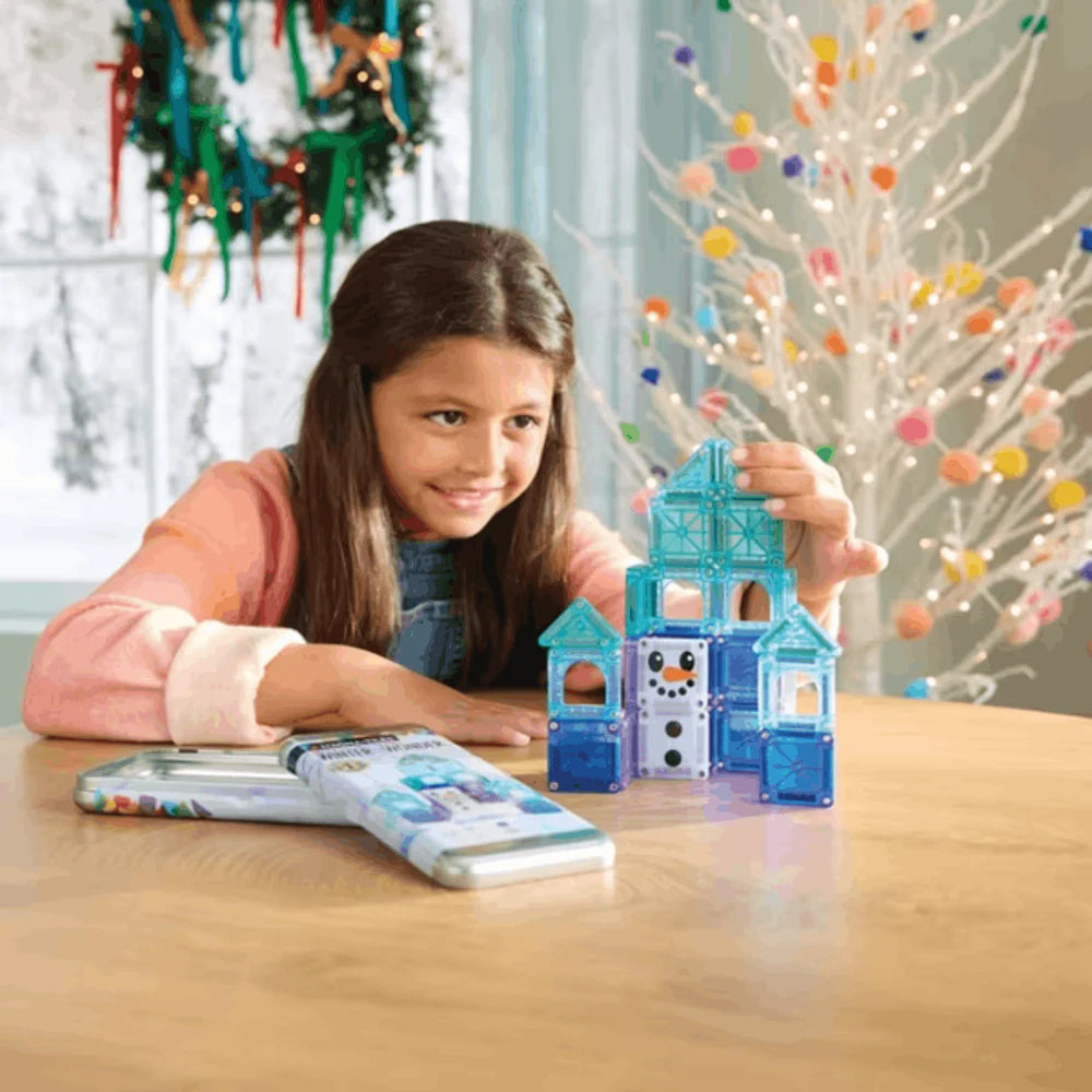 Magna-Tiles - microMAGS Travel Set - Winter Wonder (26pc)