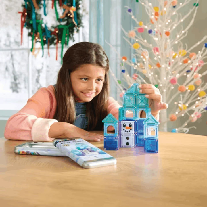 Magna-Tiles - microMAGS Travel Set - Winter Wonder (26pc)