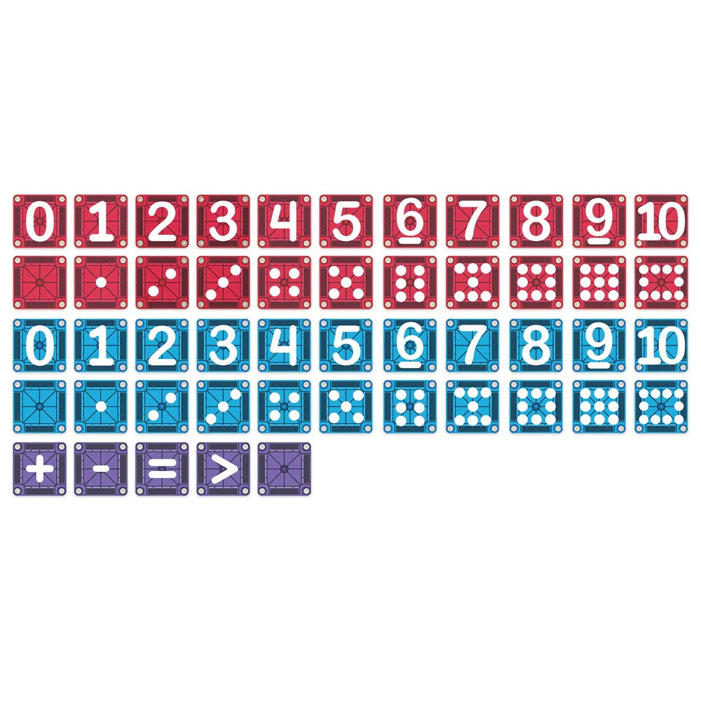 Magna-Tiles - microMAGS - Learn Numbers Set (56pc)