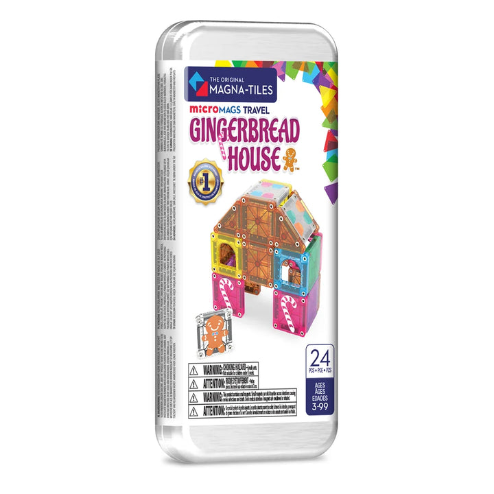 Magna-Tiles - microMAGS Travel Set - Gingerbread House (24pc)
