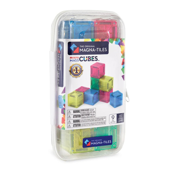 Magna-Tiles - microMAGS Travel Set - Magnetic Cubes (9pc)