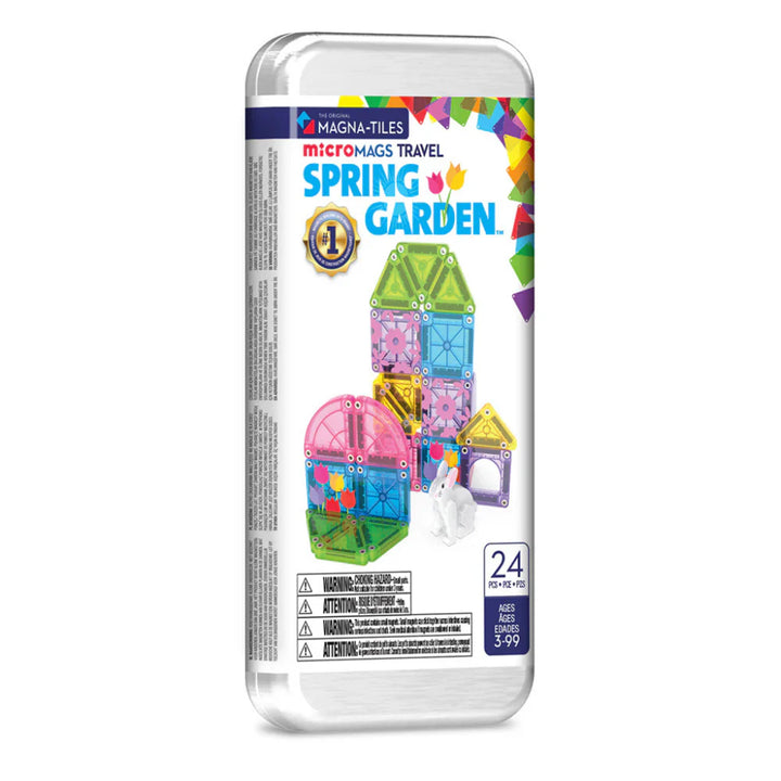 Magna-Tiles - microMAGS Travel Set - Spring Garden (24pc)