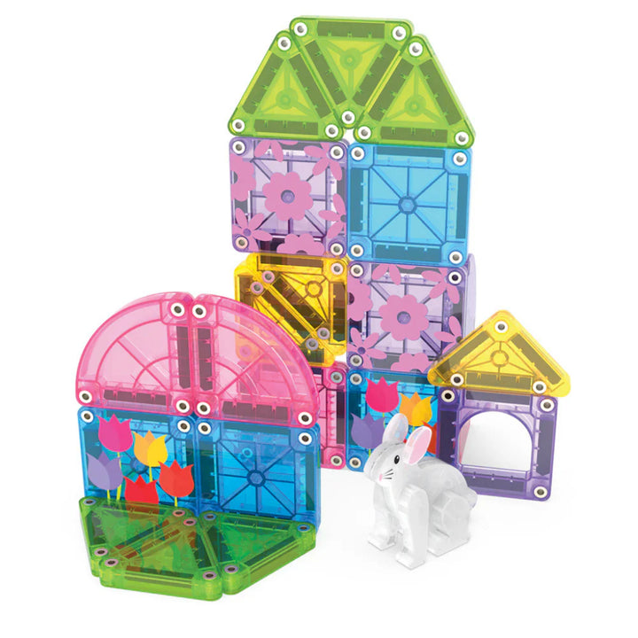Magna-Tiles - microMAGS Travel Set - Spring Garden (24pc)