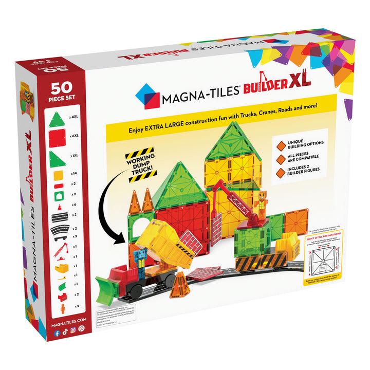 Magna-Tiles - Builder Construction XL Set (50pc)