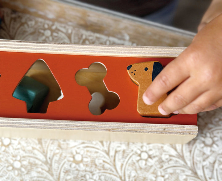 Mentari - Wooden Pet Shape Sorting Box