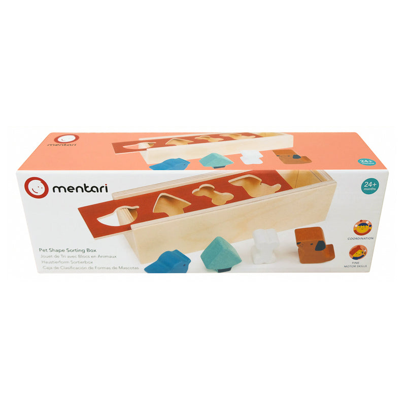 Mentari - Wooden Pet Shape Sorting Box