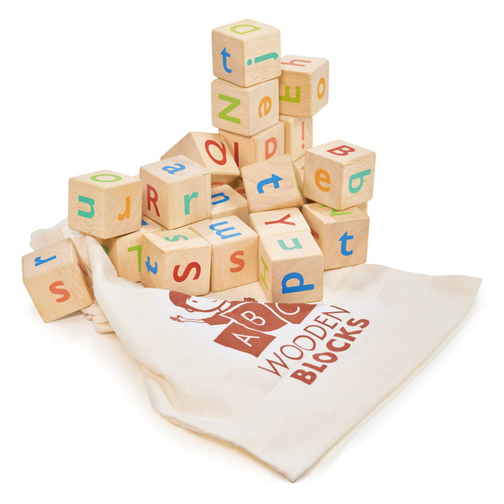 Mentari - Wooden Alphabet Spelling Blocks