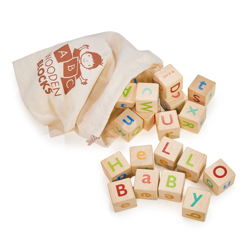 Mentari - Wooden Alphabet Spelling Blocks