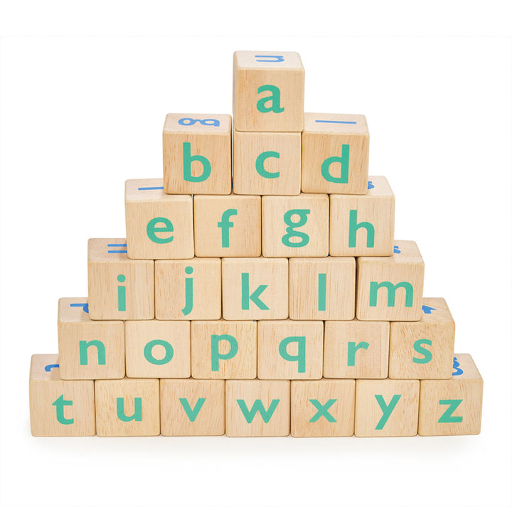 Mentari - Wooden Alphabet Spelling Blocks