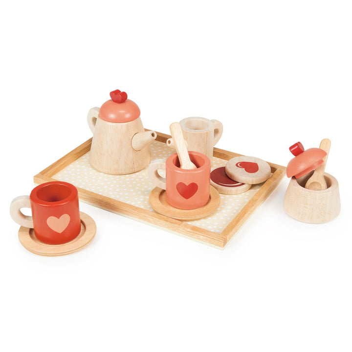 Mentari - Wooden Tea Time Tray Set