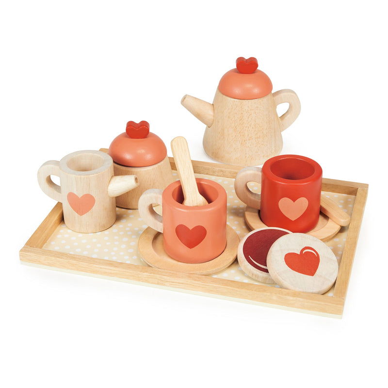 Mentari - Wooden Tea Time Tray Set