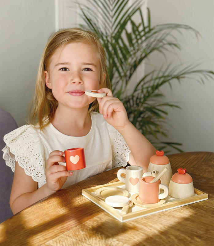 Mentari - Wooden Tea Time Tray Set