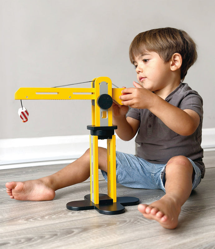 Mentari - Wooden Big Yellow Crane Set