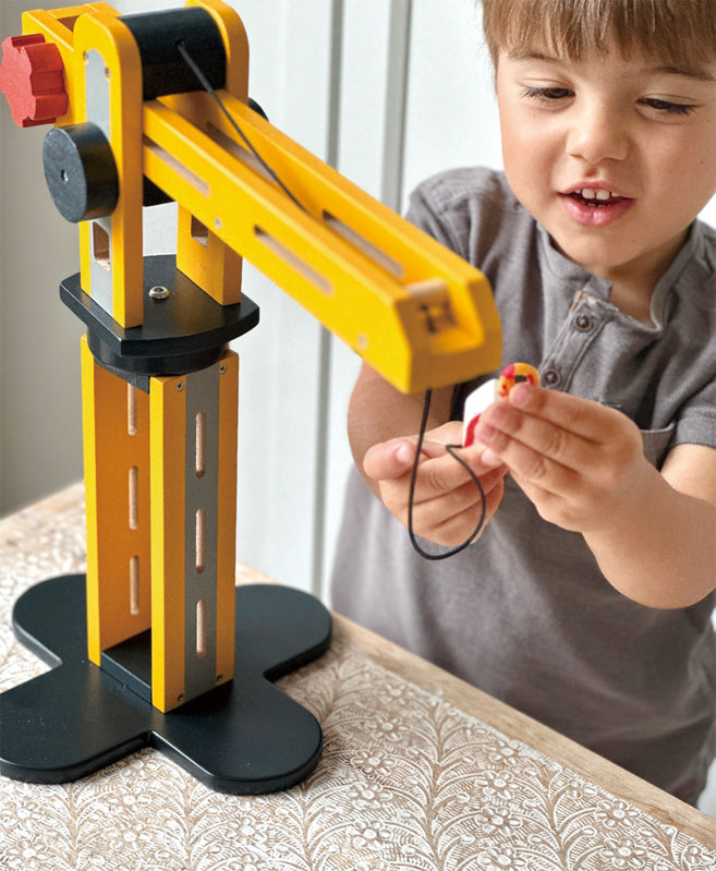 Mentari - Wooden Big Yellow Crane Set