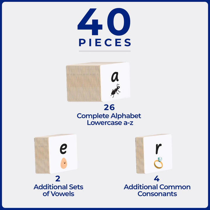 TileTek - Tile Topper - Alphabet Lower Case Pack (40pc)