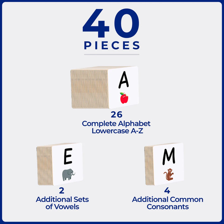 TileTek - Tile Topper - Alphabet Upper Case Pack (40pc)