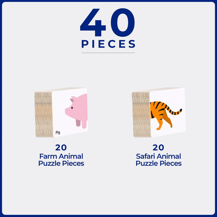 TileTek - Tile Topper - Animal Duo Puzzle Pack (40pc)