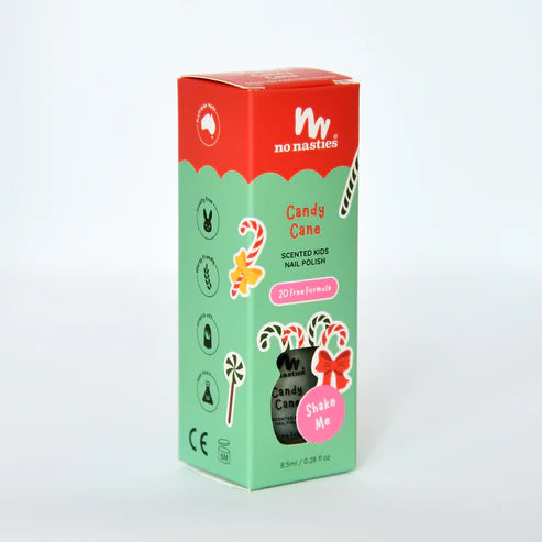 No Nasties - Kids Scented Nail Polish - Candy Cane (Minty Green)