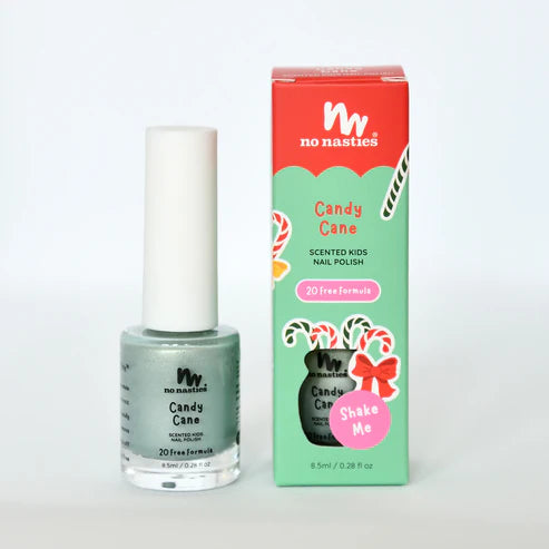 No Nasties - Kids Scented Nail Polish - Candy Cane (Minty Green)