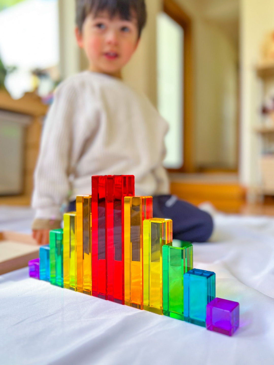 Lucite Rainbow Stairs (12pc Set)