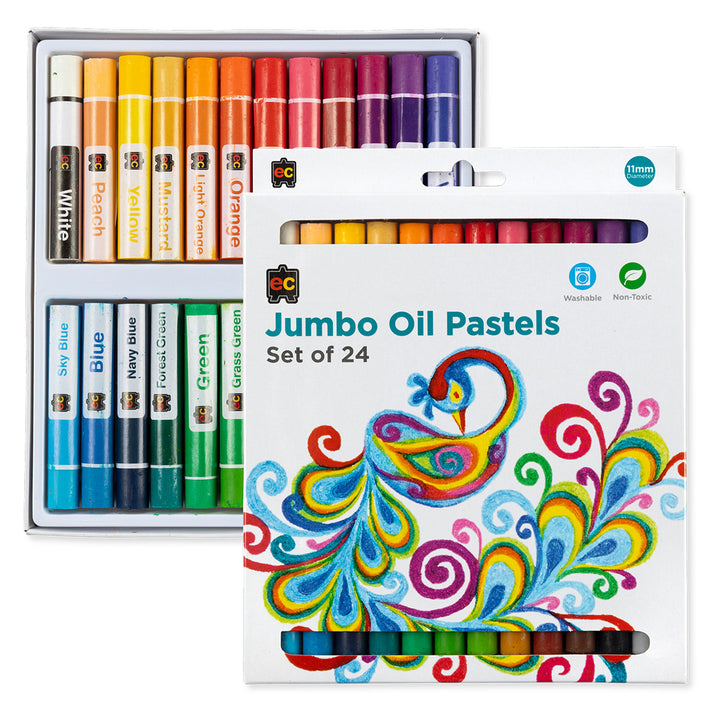 EC - Jumbo Oil Pastels - Assorted (24pk)